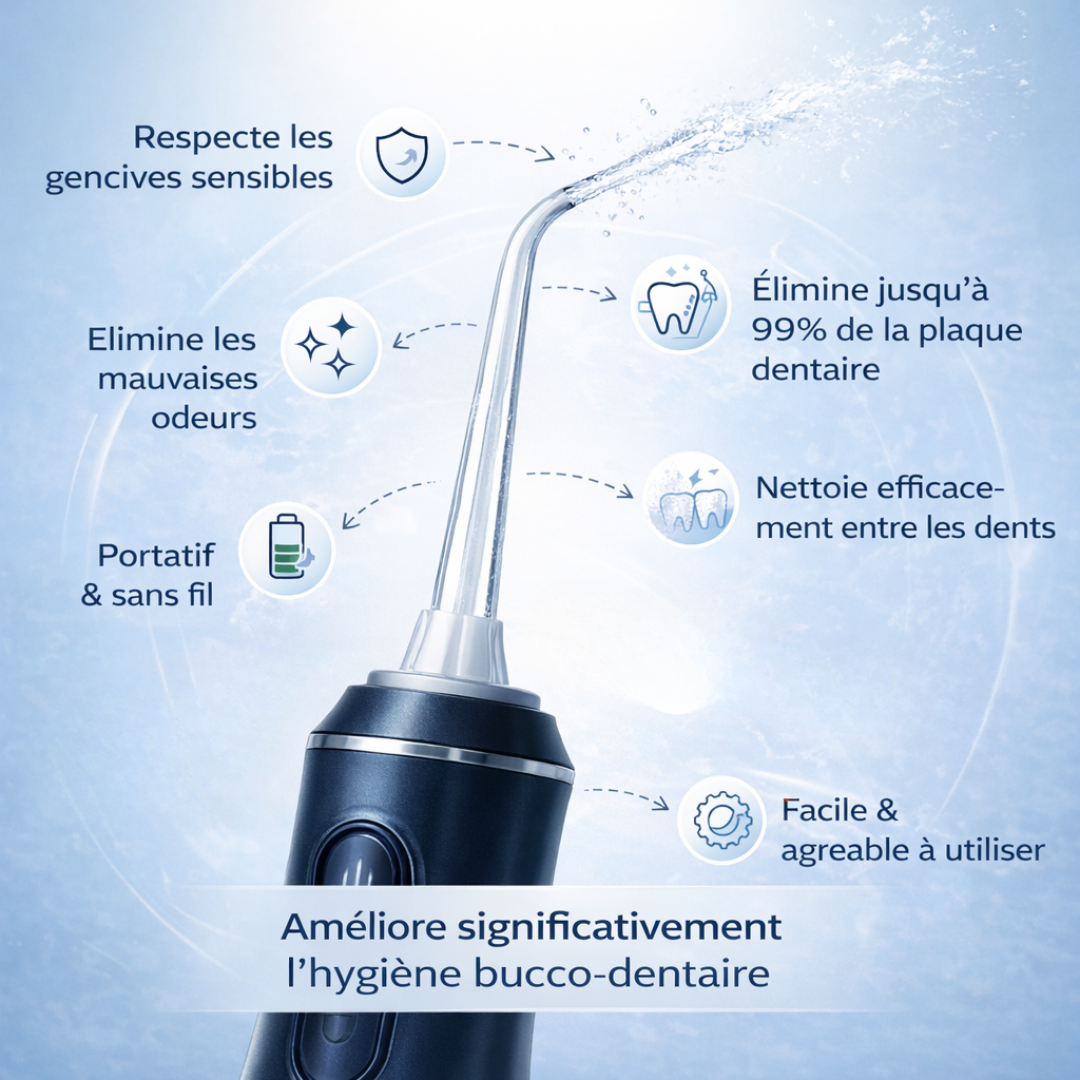 SmileFlow – Hydropulseur Sans Fil Premium