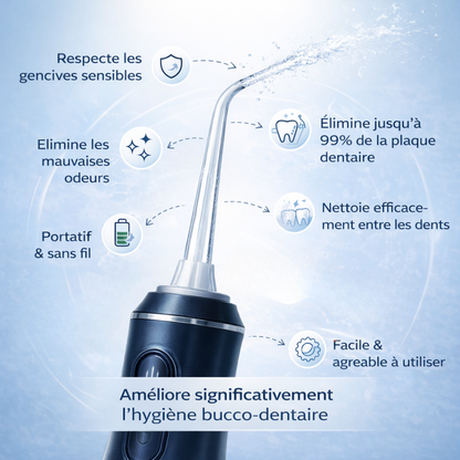 SmileFlow – Hydropulseur Sans Fil Premium