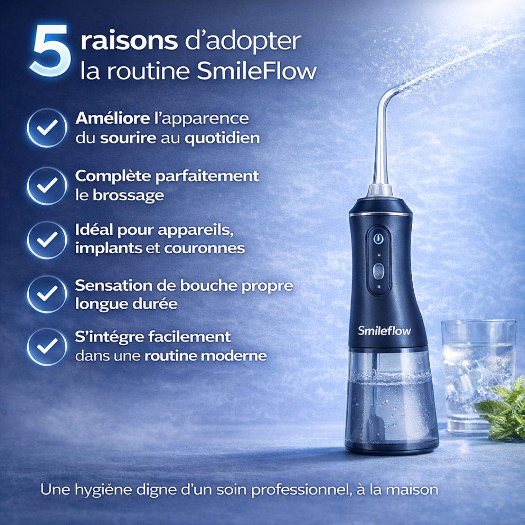SmileFlow – Hydropulseur Sans Fil Premium
